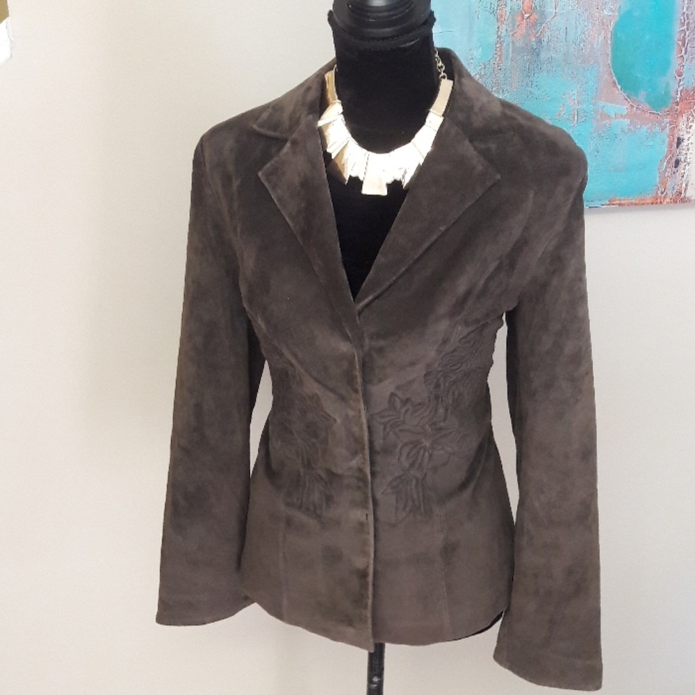Madison Studio/ Brown Suede/ Blazer/ Jacket - image 5